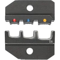 Knipex 97 49 06 Krimpinzetstuk Geïsoleerde kabelschoenen, Geïsoleerde connectoren (male), Geïsoleerde stootverbinders 0.5 tot 6 mm² Geschikt voor merk