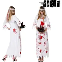 Atosa Halloween kostuum van bebloede bruid - Verkleedkleding - M/L