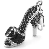 Glamour Bedelarmbandje voor vrouwen Glamour GS1-01 Zwart (4 cm)