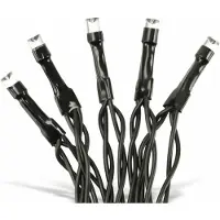 Bigbuy LED-lichtketting, 80 LED's, koud wit licht, 230V, IP44, 8 functies, met geheugenfunctie