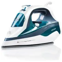 Haeger Vapour Pro 2700, Stoom- en droogstrijkfunctie, Keramische strijkzool, 2,2 meter, 75 gram/minuut, Blauw, Wit, 45 gram/minuut