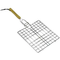 Bbq collection Barbecuerooster met handvat vierkant
