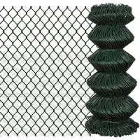 vidaXL Gaashek 0,8x15 m staal groen