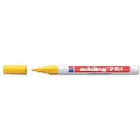 Edding Lakmarker | geel | streepbreedte 1-2 mm ronde punt | 10 stuks - 4-751005