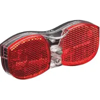 Axa City Rear Achterlicht – LED Fietsverlichting – Batterij – 500 m Zichtbaarheid – 50/80 mm Montage – Geïntegreerde Reflector – Rood
