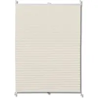 vidaXL Plissé rolgordijn 90x125cm creme online kopen