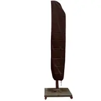 CUHOC (Zweef) Parasolhoes 280 cm / Beschermhoes Parasol / Afdekhoes Parasol met rits en stok Zwart / 280x81x30x45