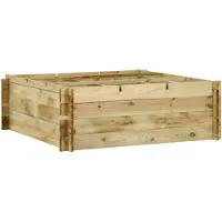 vidaXL Plantenbak 120x120x40 cm geïmpregneerd grenenhout