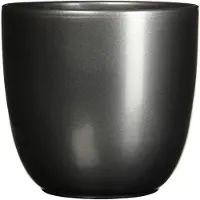 Mica Decorations Bloempot Pot rond es/15 tusca 16 x 17 cm antraciet Mica