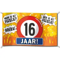 Paper Dreams Gevel vlag - 16 jaar Polyester Paperdreams Vlag