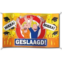 Paper Dreams Gevel Vlag - Geslaagd Multi multi Polyester Vlag