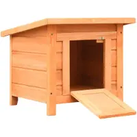 vidaXL Kattenhuis 50x46x43,5 cm massief grenen- en vurenhout