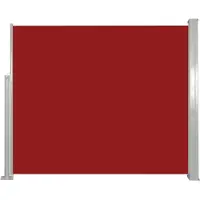 vidaXL Windscherm uittrekbaar 117x314 cm rood
