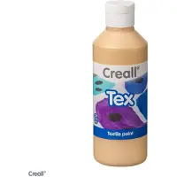 Creall Tex - Textiel- & Stoffenverf - Goud - 250ml - Machine wasbaar na fixatie - Voor T-shirts, jeans, schoenen, stoffen tassen, meubels en auto-interieurs/hemelbekleding - Gemaakt in NL - Glutenvrij