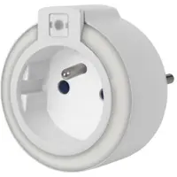 Velleman Led-nachtlampje met stopcontact en schemersensor, automatische inschakeling als het donker wordt, een kleur: witte led, ideaal voor woonkamer, slaapkamer, kinderkamer, gang, penaarde
