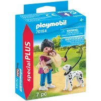 Playmobil 70154 Special Plus Mama met Baby en Hond, Creatief Rollenspel, Geschikt voor Kinderen 4+