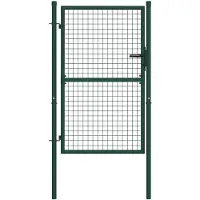 vidaXL Hekpoort staal 100x125 cm groen