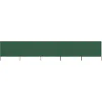 vidaXL Windscherm 5-panelen 600x120 cm stof groen