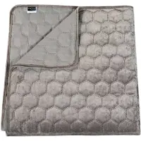 Unique living bedsprei peggy 170x220cm light grey