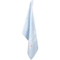 Clayre & Eef Theedoek 50x70 cm Blauw Wit Katoen Rechthoek Bloemen Vaatdoek Blauw Vaatdoek