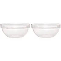 Luminarc 2x Salade serveerschalen glas 20 cm - Saladeschalen