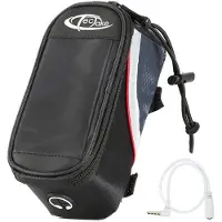 TecTake - Frametas fietstas voor o.a. smartphone e.d. zwart rood S 401605