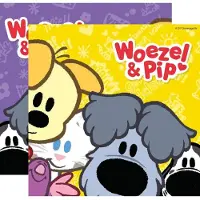 Woezel & Pip 60x Woezel & Pip themafeest servetten 33 x 33 cm papier - Feestservetten