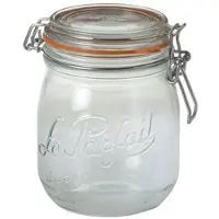 Le Parfait 6x Luchtdichte weckpot transparant glas 0.5 liter - Weckpotten