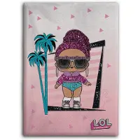 L.O.L. Surprise! fleece deken roze meisjes 100 x 150 cm
