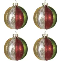 Clayre & Eef Multi Doos kerstballen Ø 8 cm (set 4) 6GL2736