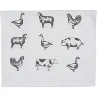 Clayre & Eef Natuurlijke Gastendoekje 40*66 cm CTCLA