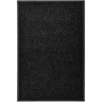 vidaXL Deurmat wasbaar 60x90 cm zwart