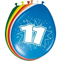 Folat 24x stuks Ballonnen versiering 11 jaar - Ballonnen