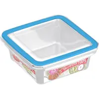 Hega hogar 2x Voedsel plastic bewaarbakje 1 liter transparant - Vershoudbakjes