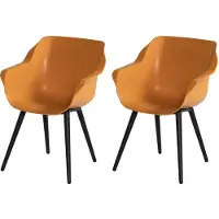 Coppens Sophie Studio dining armstoel Zwart Orange India -