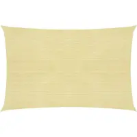 vidaXL Zonnezeil 160 g/m² 3,5x4,5 m HDPE beige