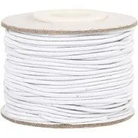 Creativ Company Elastiek dikte 1mm wit, 25m