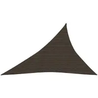 vidaXL Zonnezeil 160 g/m² 3x4x5 m HDPE bruin