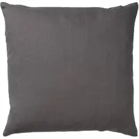 Dutch decor - JAMES - Sierkussen 45x45 cm - duurzaam katoen – effen kleur - Charcoal Gray - antraciet