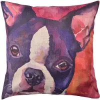 Clayre & Eef Multi Kussenhoes hond 43*43 cm KT021.237