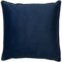 Dutch decor - FINN - Sierkussen 60x60 cm - velvet - effen kleur - Insignia Blue - donkerblauw