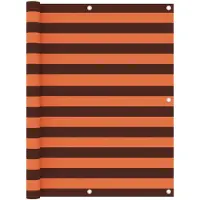 vidaXL Balkonscherm 120x300 cm oxford stof oranje en bruin