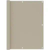 vidaXL Balkonscherm 120x600 cm oxford stof beige