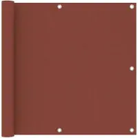 vidaXL Balkonscherm 90x300 cm oxford stof terracotta