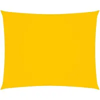 vidaXL Zonnescherm rechthoekig 3,5x4,5 m oxford stof geel