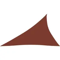 vidaXL Zonnescherm driehoekig 4x5x6,4 m oxford stof terracottakleurig