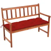 vidaXL Tuinbank met kussen 120 cm massief acaciahout