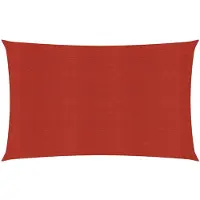 vidaXL Zonnezeil 160 g/m² 4x6 m HDPE rood