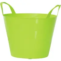 Prosperplast 1x Stuks kunststof flexibele emmers/wasmanden/kuipen groen 45 liter - Wasmanden