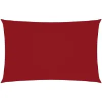 vidaXL Zonnescherm rechthoekig 2x5 m oxford stof rood